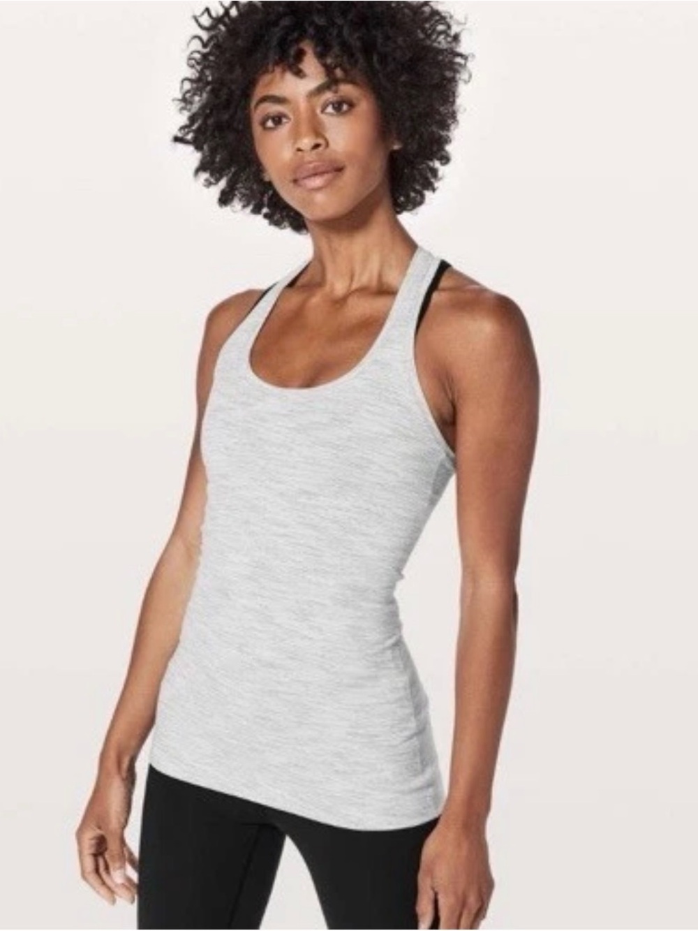 lululemon Cool Racerback II Tank - Light Gray Heather